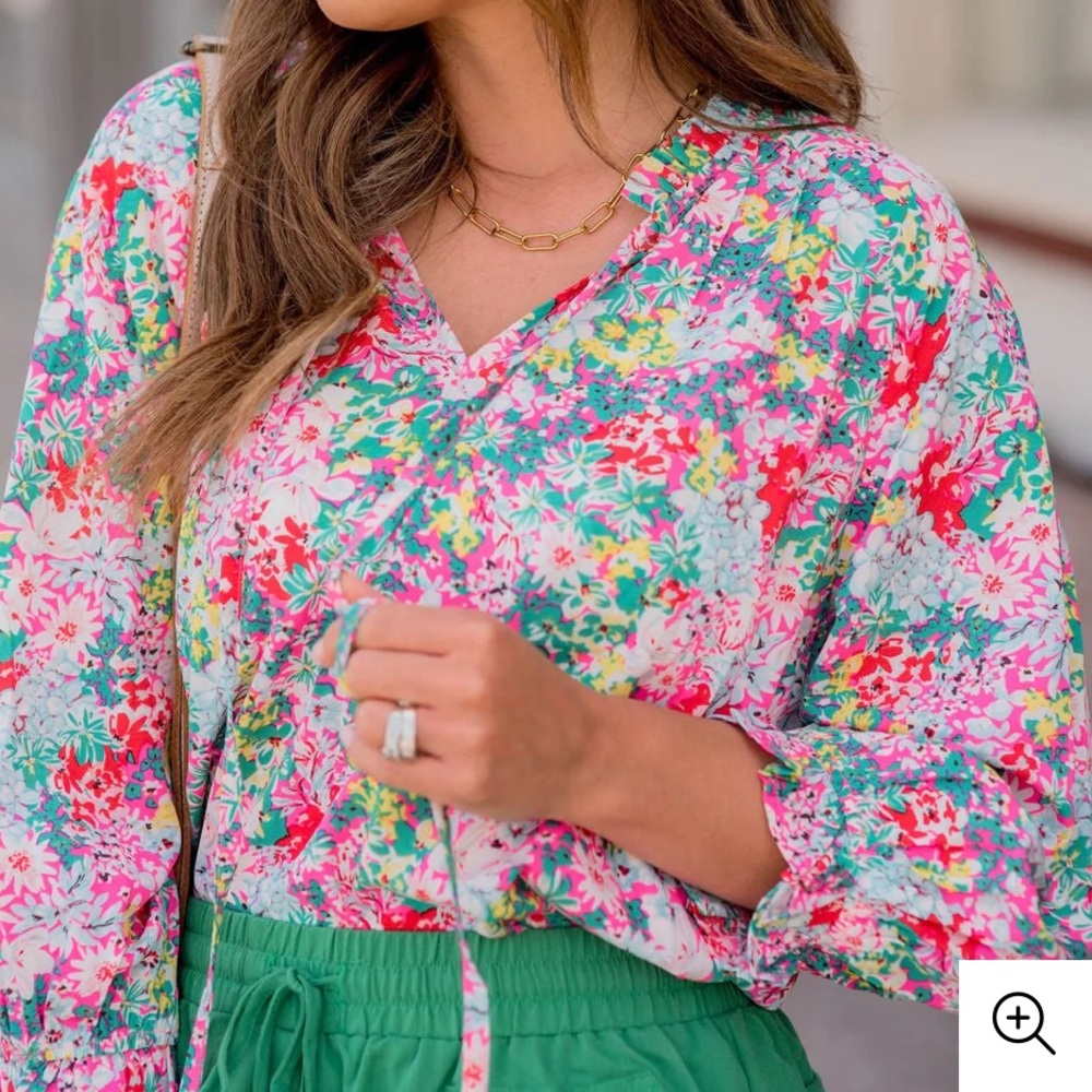 Bold Floral Blouse